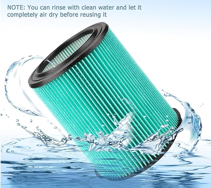 VF6000 Wet/Dry Replacement Filter for Ridgid 5-20 Gallon Wet Dry Vacuums WD5500 WD0671 WD6425 WD7000 WD1280 WD1851 WD1680 WD1956 RV2400A 1400RV RV2600B,Fit for Husky 6-9 Gallon Vacs 1 Pack