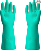 ThxToms Chemical Resistant Nitrile Gloves,Resist Household Acid, Alkali, Solvent and Oil, Latex Rubber Free, 1 Pair Extra Large