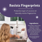 Therapy Stainless Steel Cleaner and and Polish Wipes Bundle with Microfiber Cloth - Remove Fingerprints from Appliances, Sinks, Fridge, Grill, Refrigerator, BBQ, Stove - Stainless Steel Spray and Wipe