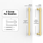 10 Pack Brushed Gold Cabinet Pulls 7.5 Inch(192mm) Kitchen Cabinet Handles Cabinet Hardware for Drawer Pulls