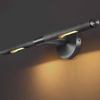 Hardwired Black Brass 30" Knurled Picture Light, Dimmable Rotatable 360°Picture Light for Wall, Vanity Light, Gallery Wall Light,Wall Sconce Lighting,Picture Frame Light,Include Bulb