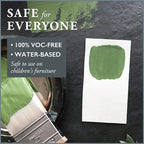 AMY HOWARD AT HOME Chalk-Based One Step Paint for Furniture, Cabinetry, Decor, Finish, and More | No Stripping, Sanding, or Priming | Dark Base | 16 Ounce | Easy Street