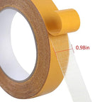 QDiShi Double Sided Heavy Duty Mounting Tape, Universal High Tack Strong Wall Adhesive with Fiberglass Mesh, Multipurpose Tape, High Stickiness Strong Thin Fabric Carpet Tape (1in x 66ft)