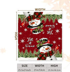 Snowman Mailbox Covers Magnetic Large Size Xmas Cardinal Mailbox Cover 25.5X21 Inch Winter Pine Tree Post Box Christmas Letterbox Wraps for Garden Yard Decorations