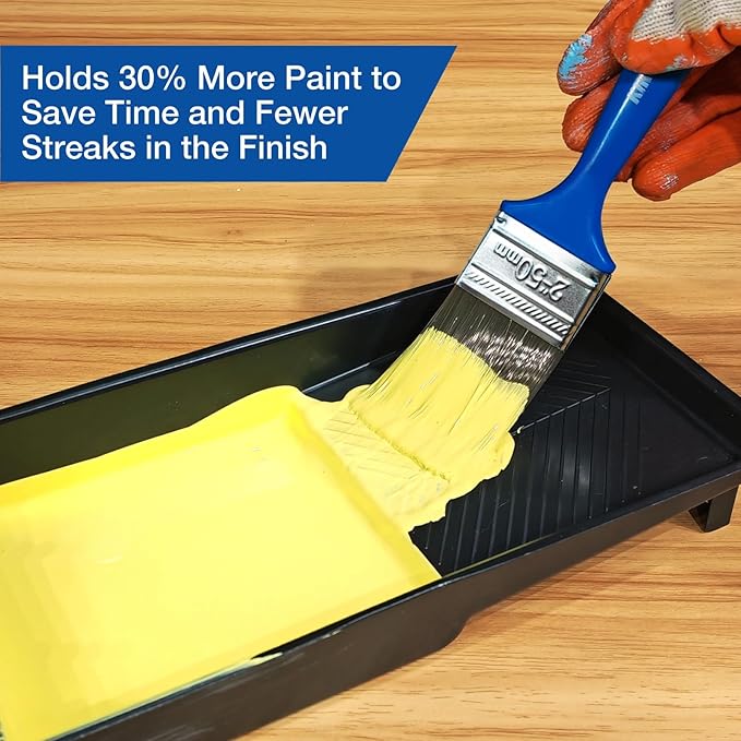 King Origin 10-Pack 2 Inch Paint Brushes, Versatile Wall & Furniture Brushes for Detailed Painting & Large Surfaces, Craft Brushes