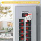 Generator Interlock Kit Compatible with Square D QO or Homeline 100 or 125 Amp Panels, Interlock Kit with 3/4 to 7/8 Inches Spacing Between Main and Generator Breaker