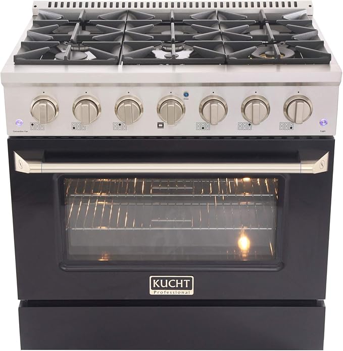 Kucht KNG361/LP-K Gas Range, Black
