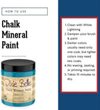 Dixie Belle Paint Company Chalk Finish Furniture Paint - Peacock (8oz) - Matte True Teal Chic Chalk Mineral DIY Furniture Paint