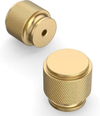 Amerdeco 10 Pack Champagne Bronze Knurled Cabinet Knobs Kitchen Cabinet Pulls for Drawer Dresser, Cupboard and Wardrobe ZH0031