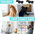 5Pcs F2590 Sash Lock - Replace Broken Window Locks, 2-1/4” Mounting Hole Centers, White Window Latch Replacement Parts for Vertical and Horizontal Sliding Windows(Black)