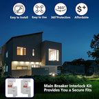 Generator Interlock Kit Compatible with Eaton Cutler Hammer Vertical Throw CH Series 150 or 200 Amp Panels, 2 1/4" Spacing Between Main and Generator Breaker, Interlock Breaker Kit.