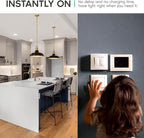 LUXRITE A19 LED Bulb 60W Equivalent, 3500K Natural White, 800 Lumens, Dimmable Standard LED Light Bulbs 9W, Enclosed Fixture Rated, Energy Star, E26 Medium Base - Indoor and Outdoor (12 Pack)