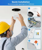 LVWIT 12 Pack Recessed Lighting 6 Inch with Junction Box, Ultra-Thin Dimmable 1200LM 2700K-5000K Wafer Downlight, Canless Smooth Trim LED Ceiling Light with ETL,FCC&IC