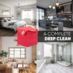 Microfiber Wholesale 16" x 16" All Purpose Microfiber Towels - 50 Pack Reusable Wash Cloths, Dust, Kitchen, Car, Shop Rags for Cleaning (Red)