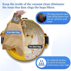 5 Pack DXVA25-4040 Vacuum Bags for DEWALT 4 Gallon Wet/Dry Vacuum, Disposable Shop Vac Bags, Dust Collection Bag Replacement