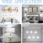 Edison Bulbs, E26 LED Bulb 60 watt Equivalent, Non-Dimmable, 4000K Daylight White, ST58 Vintage Light Bulbs, 90+ CRI, 6W 600LM, E26 Medium Base, Clear Glass, 6 Pack