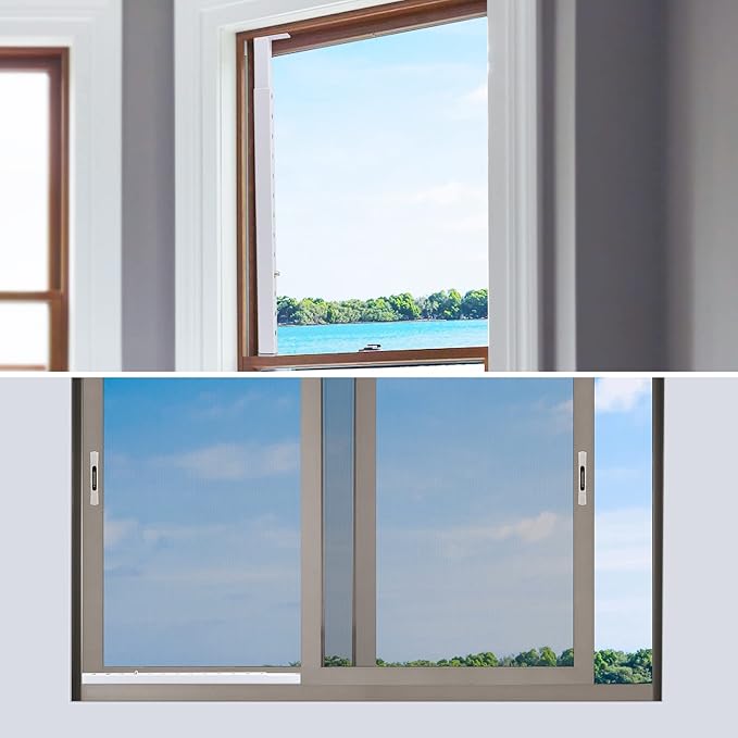 Adjustable Window Security Bars, Window Locks Bars for Inside Windows Prevent Burglary, Window Safety Bars for Children Security, Window Stoppers for Extends from 16.3-29.3 in(Steel 1 pcs)