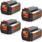 4 Packs 40V 3000mAh Replace Long-Lasting Battery for Black and Decker 40V Lithium Battery, Compatible with Black and Decker 40 Volt LBX2040 LBXR2036 LBXR36 LBX2540 LST540 & Power Tools