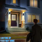 wowlite Modern Outdoor Wall Light with Dusk to Dawn Sensor 2 Pack, LED Cylinder Up Down Wall Light Outdoor 2700K Warmlight Bronze Exterior Light Fixture, IP65 Waterproof Wall Sconce for Porch Garage