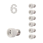 E26 to GU10 Adapter Edison Screw Socket to GU10 Bayonet Base Adapter, Ceramic Socket Converters for LED Bulb, LED Spot Light, 10W - 6 Pack