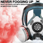 RANKSING Reusable Respirator Full Gas Mask Full 6800 with Filters for Dust, Asbestos, Chemicals while Painting, Spraying