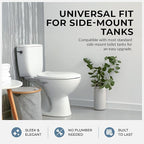 Qualihome Toilet Handle Replacement (Black, Side Mount)