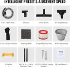 VEVOR Stainless Steel Shop Vac Wet and Dry Vacuum Cleaner 5.5 Gallon 6 Peak HP - Powerful Suction with Blower Function & Attachments 2-in-1 Crevice Nozzle - Perfect for Car Carpet Debris Pet Hair