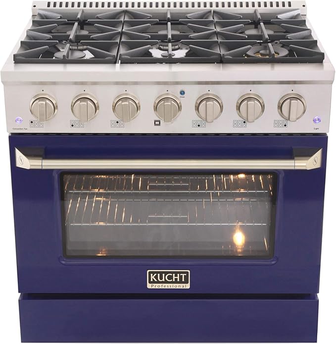 Kucht KNG361/LP-B Gas Range, Blue