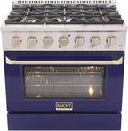Kucht KNG361/LP-B Gas Range, Blue