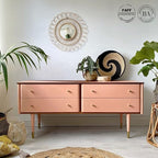 Dixie Belle Paint Company Chalk Finish Furniture Paint - Apricot (4oz) - Matte Pastel Orange Chic Chalk Mineral DIY Furniture Paint