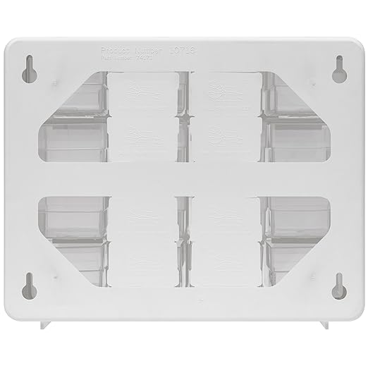 Akro-Mils 16-Drawer Plastic Drawer Storage Cabinet for Garage Organization, Beads, Makeup Organizer, Building Bricks Storage, Teacher Toolbox, 10-1/2" W x 6-1/2" D x 8-1/2" H, 10116 White