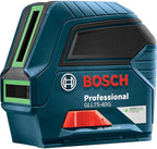 Bosch GLL75-40G Outdoor Self Leveling Cross Line Laser Level [75 FT] Horizontal & Vertical Mode Electronic Laser Includes Batteries, Magnetic Mount and Heavy-Duty Pouch