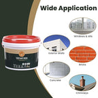 Waterproof Sealant, ORIENTAL YUHONG 1 Gallon Acrylic Coating Sealant, UV Defense, Elastomeric Roof Coating Sealer for Roof Leaks Repair, Concrete, Wall Repair Indoor and Outdoor (White)