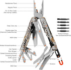Multitool - 26 in 1 Multi Tool Pliers with Pocket Knife, Bottle Opener, Saw, EDC for Survival Camping, Hunting and Hiking, Stainless Steel