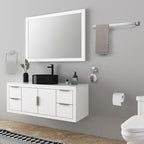 Cilee 15-Pieces Bathroom Hardware Set - Polished Chrome Bathroom Accessories, 24 Inch Towel Bar, Square Towel Ring, Toilet Paper Holder, Towel Hook, Wall-Mounted Stainless Steel Towel Bar Rack Set