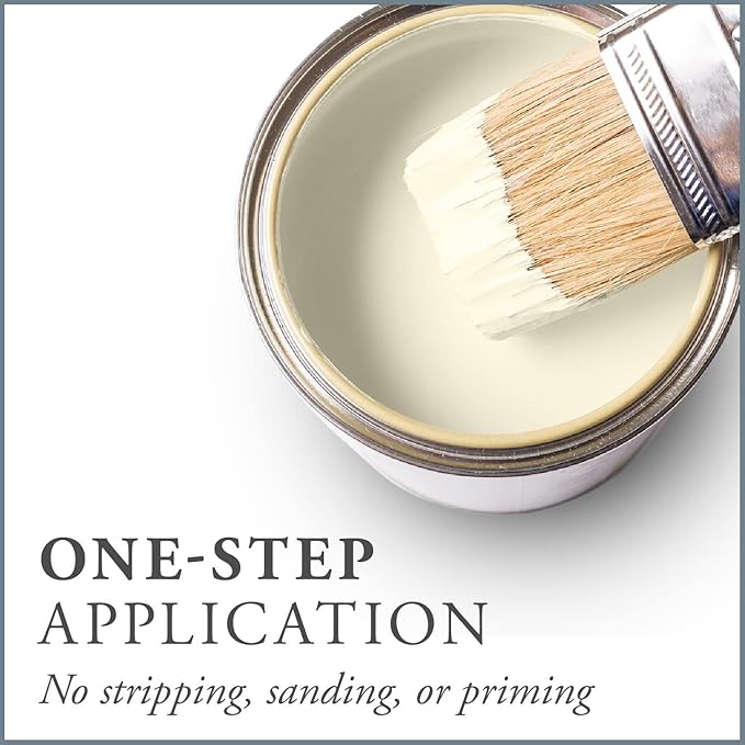 AMY HOWARD AT HOME Chalk-Based One Step Paint for Furniture, Cabinetry, Decor, Finish, and More | No Stripping, Sanding, or Priming | Ultra-Light Base | 32 Ounce | Almond Daze