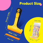 DIYSELF-Razor-Blade-Scraper, 1 Pack Razor Blade Scraper, Extra 5 PCS Orange Plastic Blades, Razor Blade Scraper Tool for Cleaning, Glass Scraper for Windows, Razor Scraper Tool for Car, Cooktop