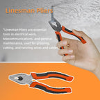 Home Repair Partner Home Hand Tool Kit And Portable Toolbox Include Wrench,Utility Knife,Screwdriver.Multi Functional Home Tool Set For House,Garage,College Dorm And Office Covering Multiple Scenarios