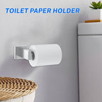 5 Pieces Brushed Nickel Towel Bar Set Bathroom Hardware Accessories Set Include 23.6 Inch Towel Bar Toilet Paper Holder Towel Ring Coat Hooks SUS304 Stainless Steel Wall Mounted Towel Holder Set