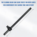 1" T-Handle Sliding Wrench Breaker Bar, 19.7 Inch Heavy Duty Steel Drive Socket Hand Tool, Gifts for Men & Dad