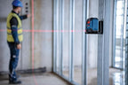 BOSCH GLL50-20 50 Ft Self-Leveling Cross-Line Laser, Includes Integrated Magnetic Mount & 2 AA Batteries