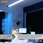 Sunlite 12-Inch F8T5/DL T5 Linear Fluorescent Lamp, 8 Watts, 310 Lumens, 6500K Daylight, Miniature G5 Bi-Pin Base, ROHS Compliant, High Performance Straight Tube, 10 Pack