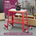 Universal Planer Stand with Wheels｜Heavy-Duty 700 lbs Tool Stand for Drill Press, Table Saw, Thickness Planer, Miter Saw｜Smooth Locking Pedal, MDF Top, Durable Metal Frame for Woodworking & Garage