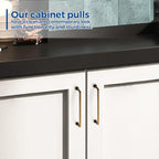 JOY DECOR Cabinet Pulls – 6-1/4 Inch Hole Center, Antique Brass, 15 Pack, Zinc Alloy Cabinet Handles for Drawers & Cupboard – Vintage Style Hardware for Kitchen, Bathroom, Dresser, Furniture Makeover