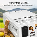 CAMPLUX First F10 Tankless Water Heater with 3-Level Adjustable & Foldable Handle, 2.64GPM, Screw-Free Design, 68,000 BTU Outdoor Portable Propane Water Heater for Camping, LED Digital Display, White