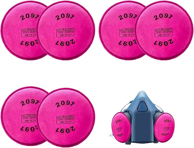 3Pack 2097 Filters for 6000 6200 6800 7000 FF-402 Respirator Filters, 2097 Particulate Filters for Epoxy Resin,Lead Paint,Asbestos,Dust,Particle