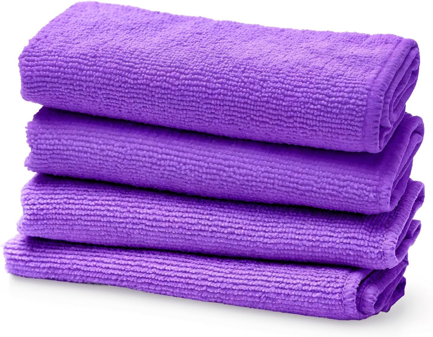 Screen Mom Screen Cleaner Purple Microfiber Cloths (4-Pack) - Microfiber Screens Cleaner Cloths, TV Cleaning Cloth for Electronic Cleaners, Laptop, Computer & Car Screens Cleaning Kit, TV Cleaners