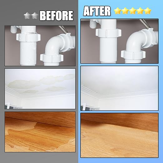 Waterproof Sealant - 35oz Water-Based Transparent Waterproof Coating, Invisible Water Proof Agent Indoor & Outdoor, Anti-Leakage Water Sealant for Roofs, Walls, Bathroom, Kitchen, Terraces, Garden