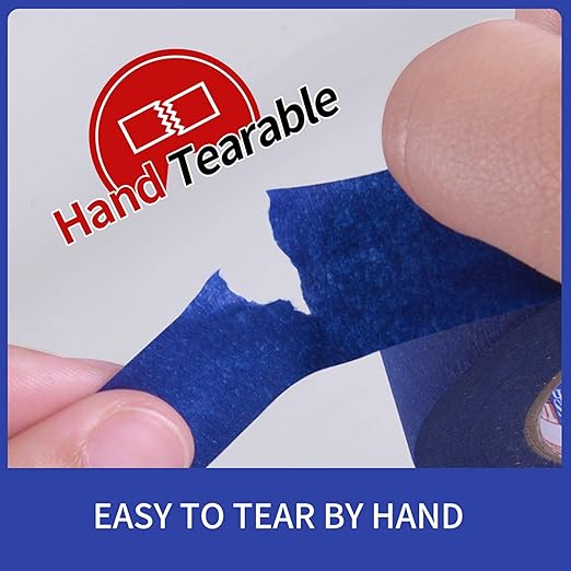 ADHES Blue Painters Tape Blue Tape, 6 Rolls x 0.94 Inch x 60 Yards Masking Tape Paint Tape for Walls, UV Anti,14 Days Clean Remove, Total 330 Yards