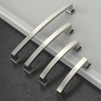 Asidrama 10 Pack 7 Inch(177mm) Hole Centers Kitchen Cabinet Handles, Brushed Satin Nickel Cabinet Pulls Kitchen Cabinet Hardware for Cupboard Drawer Pulls